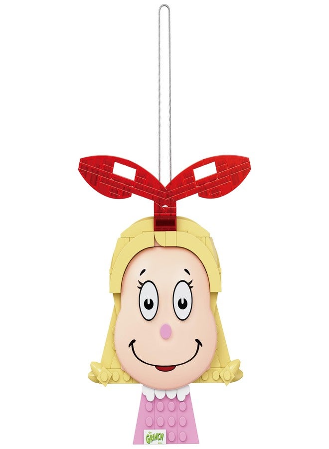 Brickcraft The Grinch Cindy Lou Who Ornament Building Set, 121 PCS Holiday Brick Craft Kit with Display Stand, Christmas Tree Decoration for Kids Adults Collectors, Classic Movie Inspired Gift - Image 2